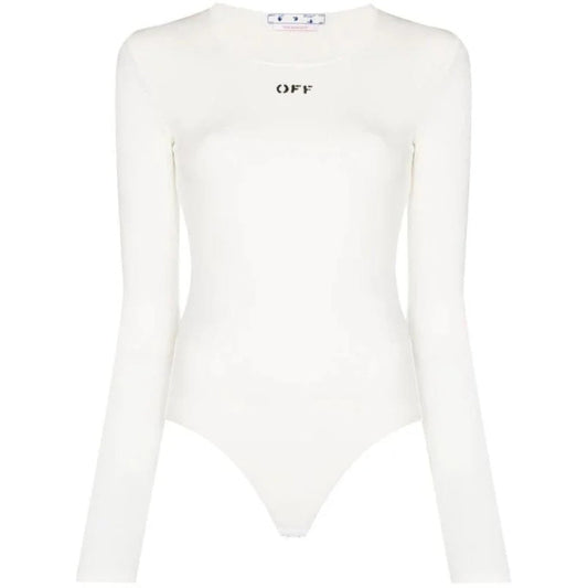 Off-White Off Stamp Ribbed L/S Body White IT36