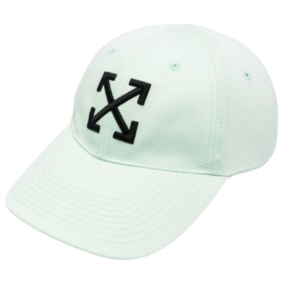 Off White Arrow Logo Baseball Cap Mint Green Hat