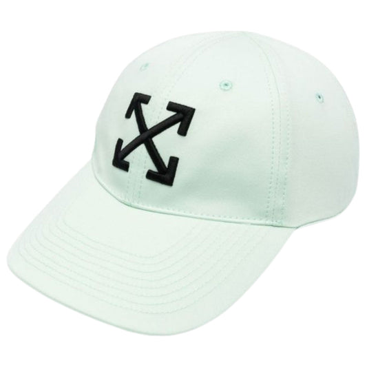 Off White Arrow Logo Baseball Cap Mint Green Hat