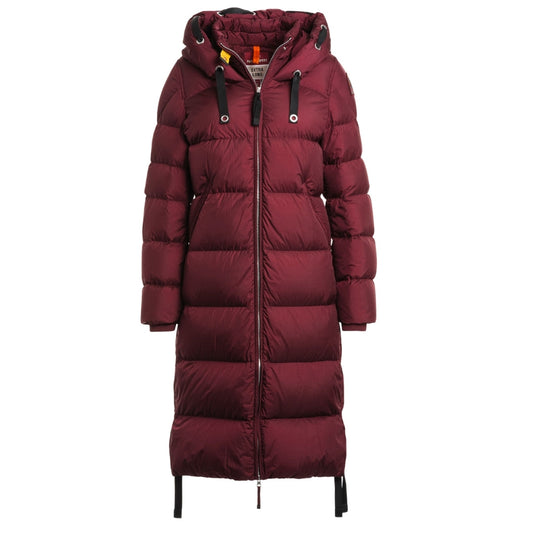 Parajumpers PANDA PWPUEL31 355 AMARONE Burgundy LONG HOODED DOWN JACKET Womens S