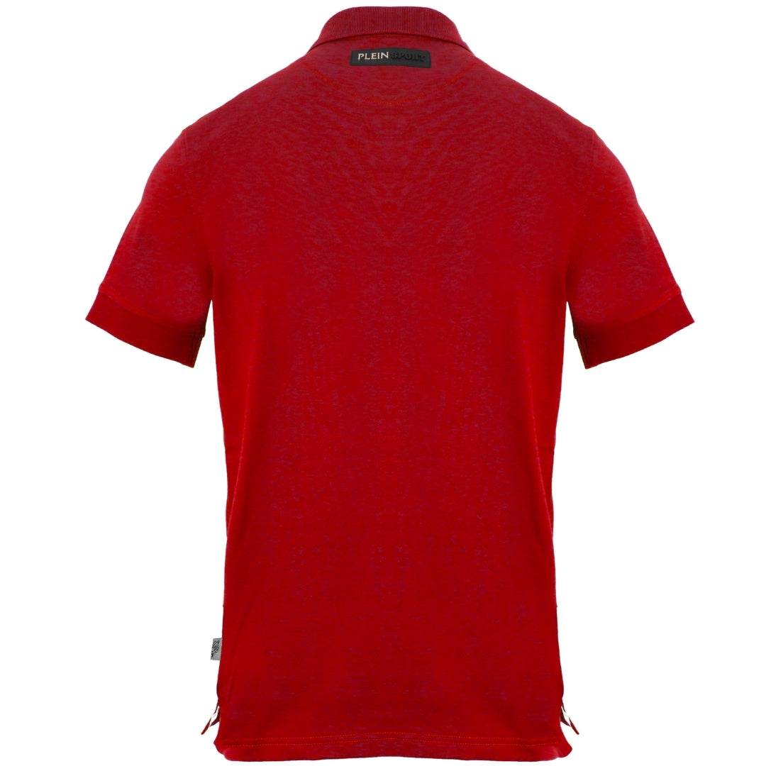 Plein Sport Clawed Sport Logo Red Polo Shirt S