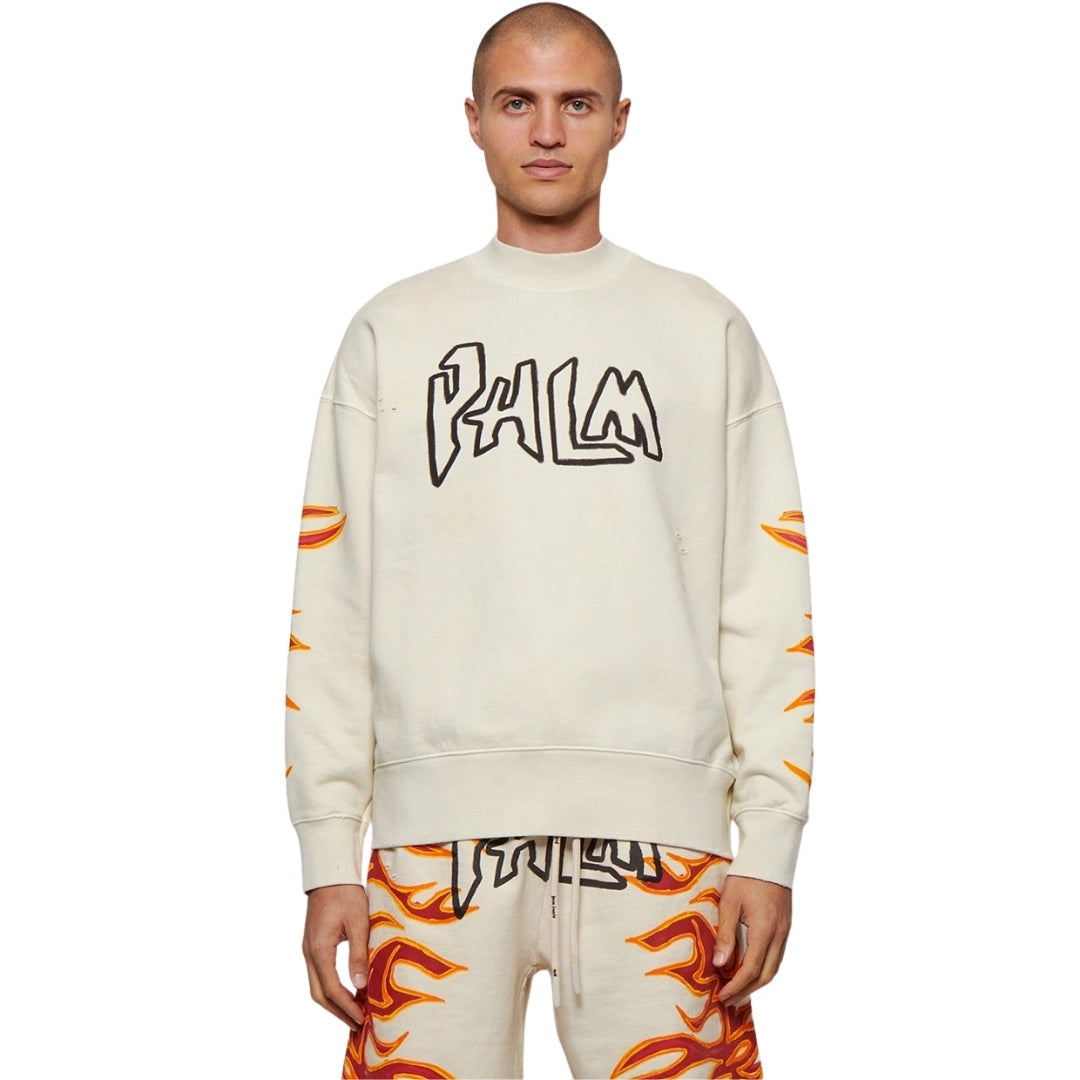 Palm Angels Gd Palm Graffiti Flames Crew Off White S
