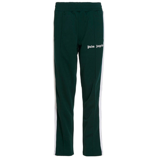 Palm Angels White Striped Classic Green Track Sweatpants M