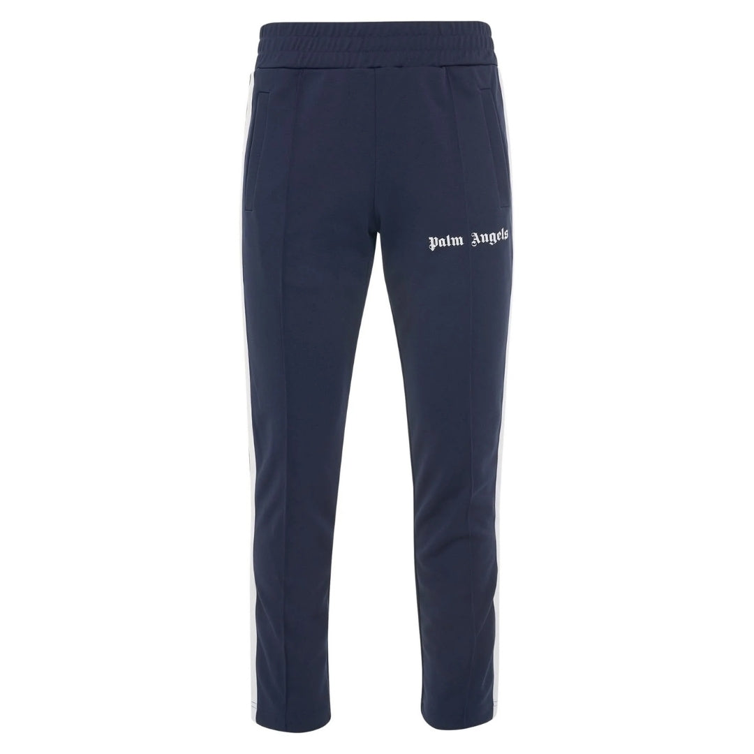 Palm Angels Navy Blue Classic Track Sweatpants