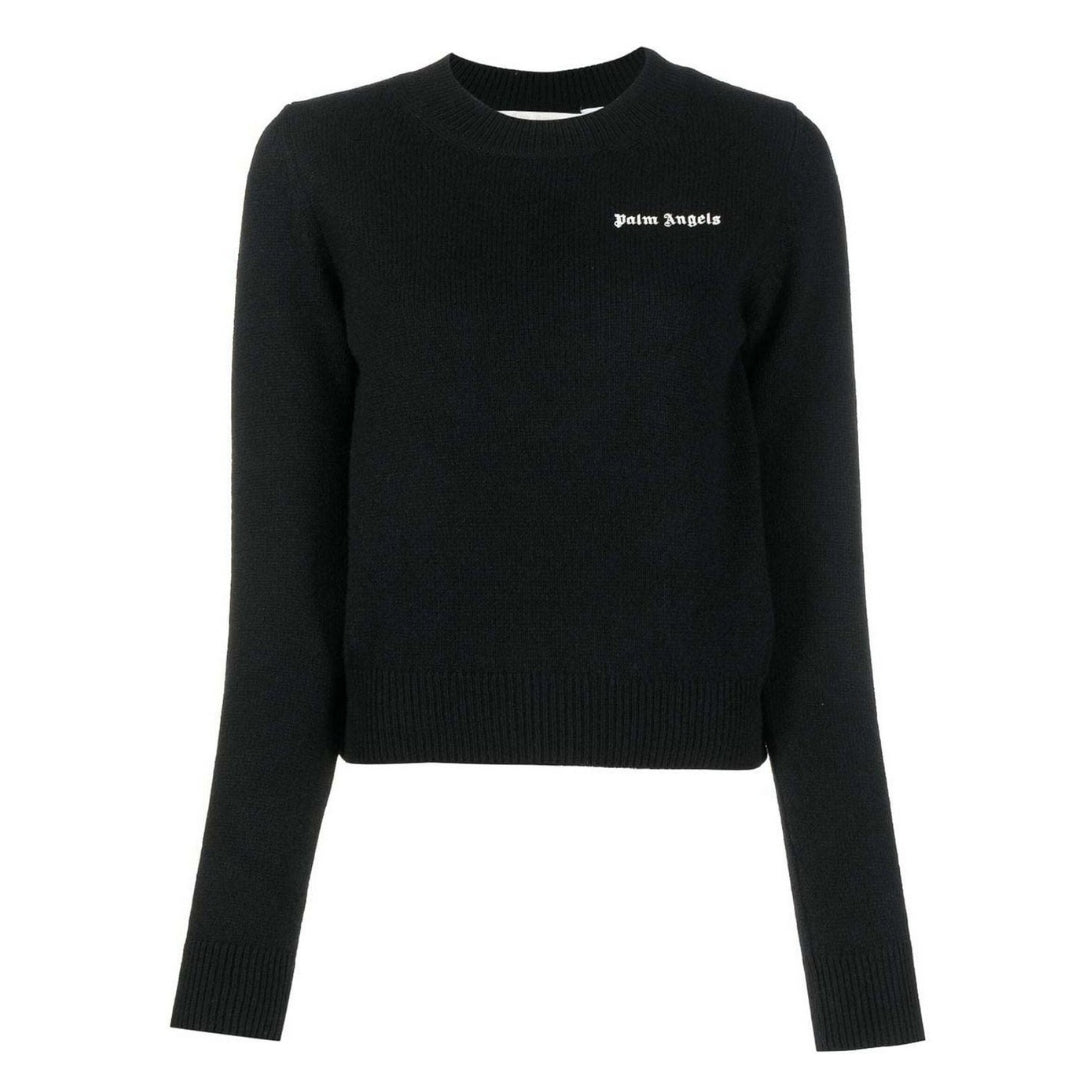 Palm Angels Classic Logo Black Sweater S