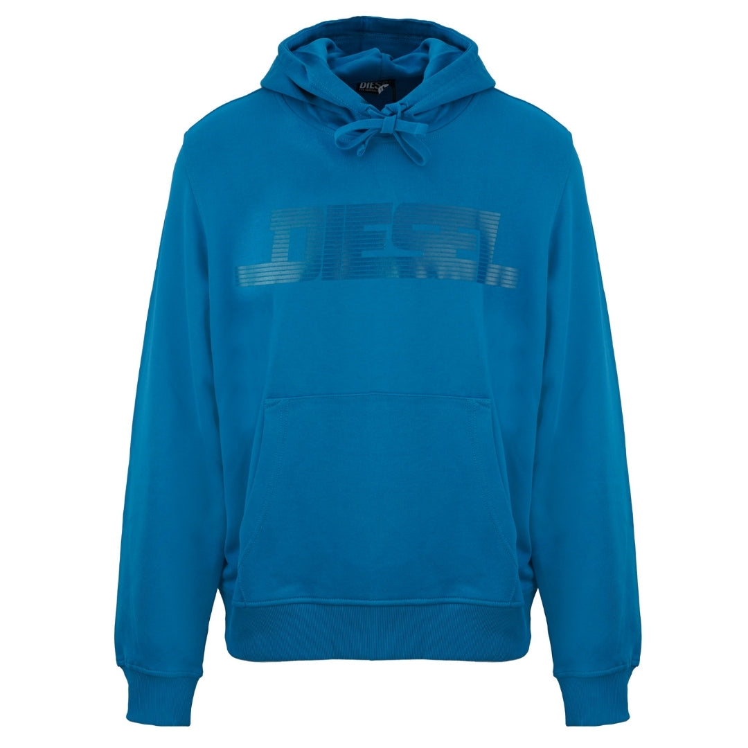 Diesel S Ginn Hood 12 G Blue Sapphire Hoodie 8Nt Blue - Style Centre Wholesale