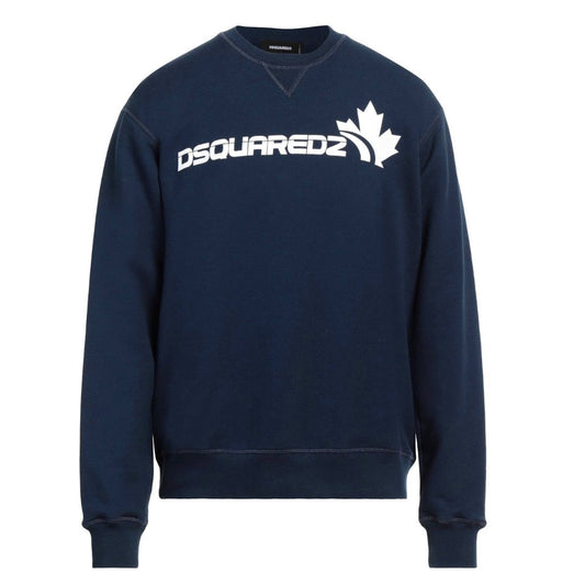 Dsquared2 S71Gu0592 478 Maple Leaf Sweatshirt Regular Fit 478 Navy Sweatshirt - Style Centre Wholesale
