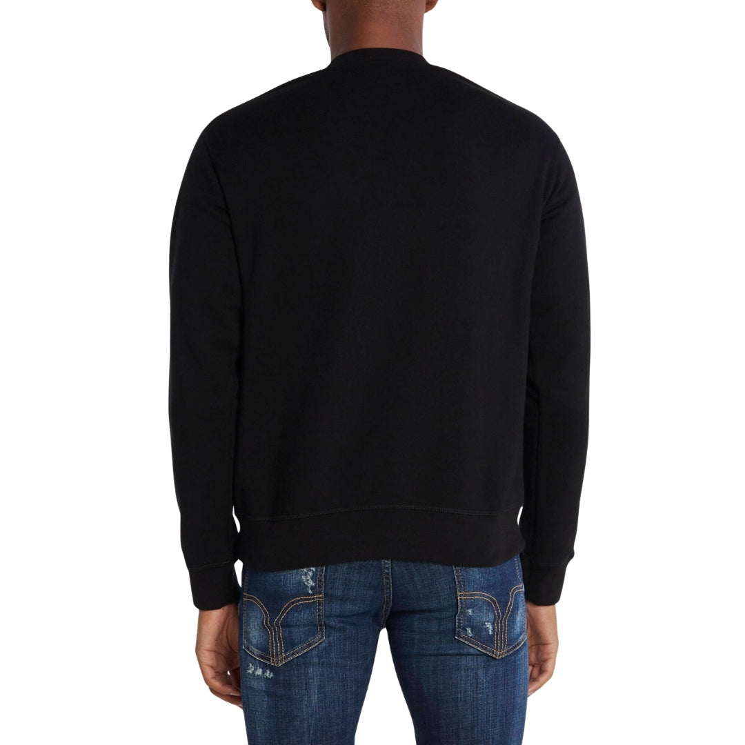 Dsquared2 Cool Fit Logo Black Crew Neck Jumper XS