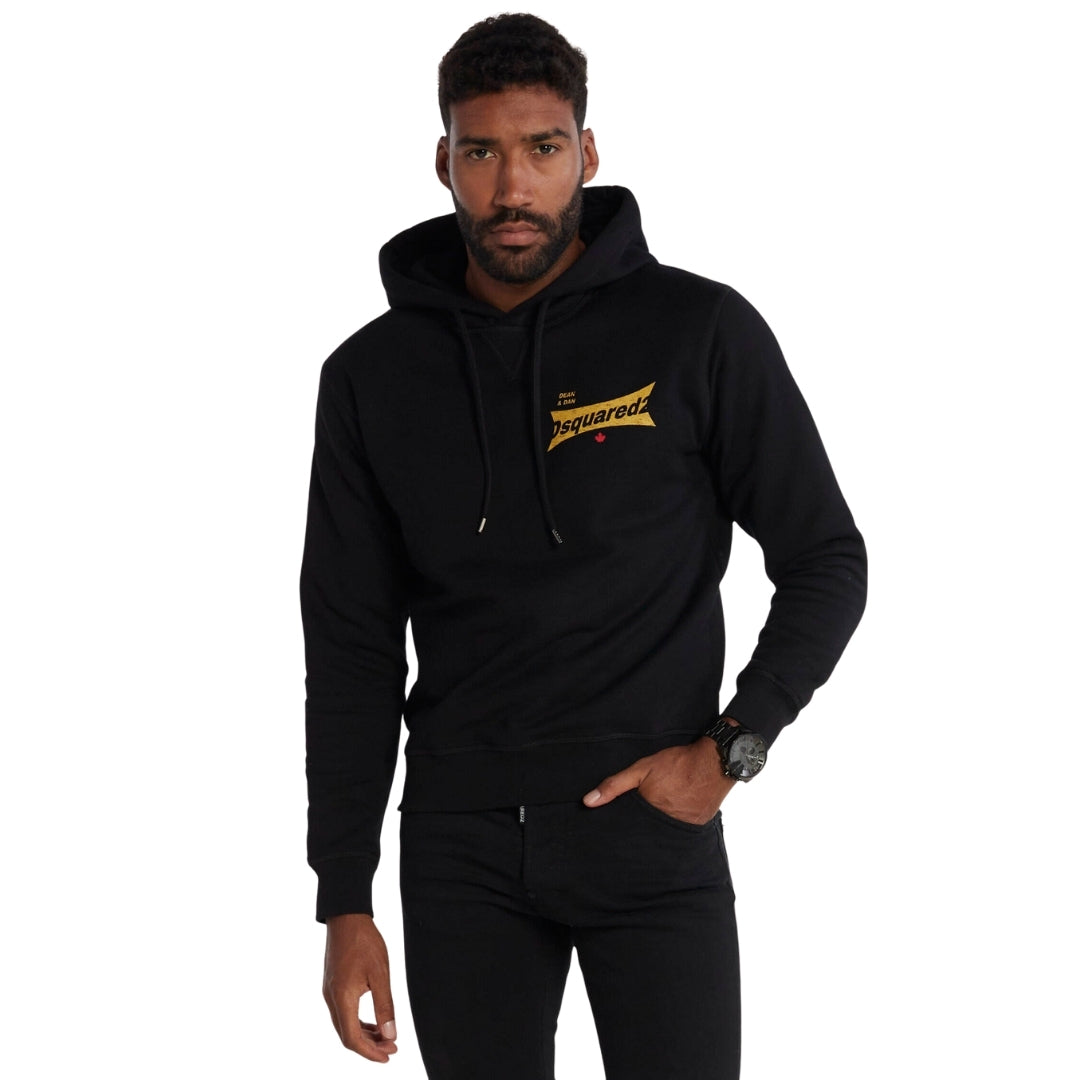 Dsquared2 Cool Fit Logo Black Hoodie XS