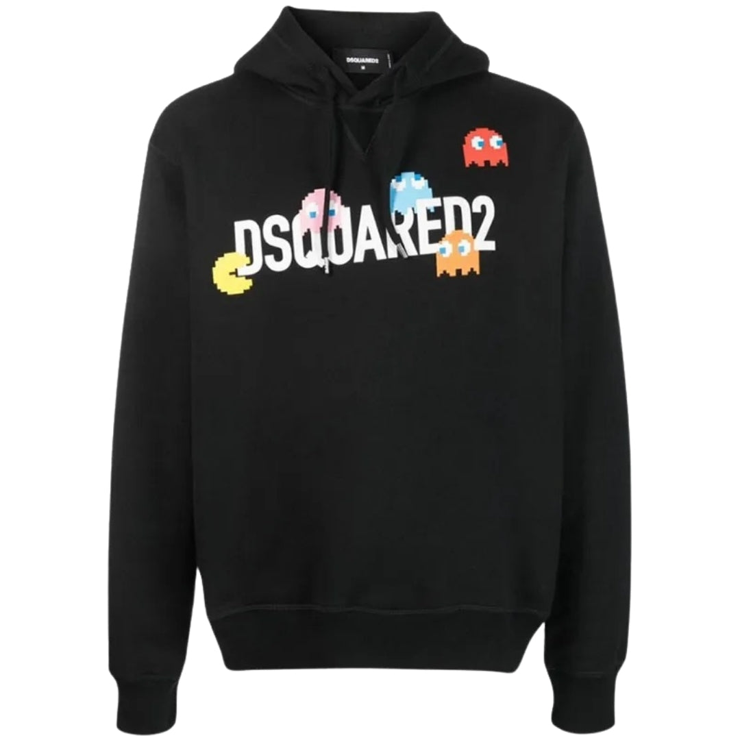 Dsquared2 Pac Man Cool Fit Black Hoodie S