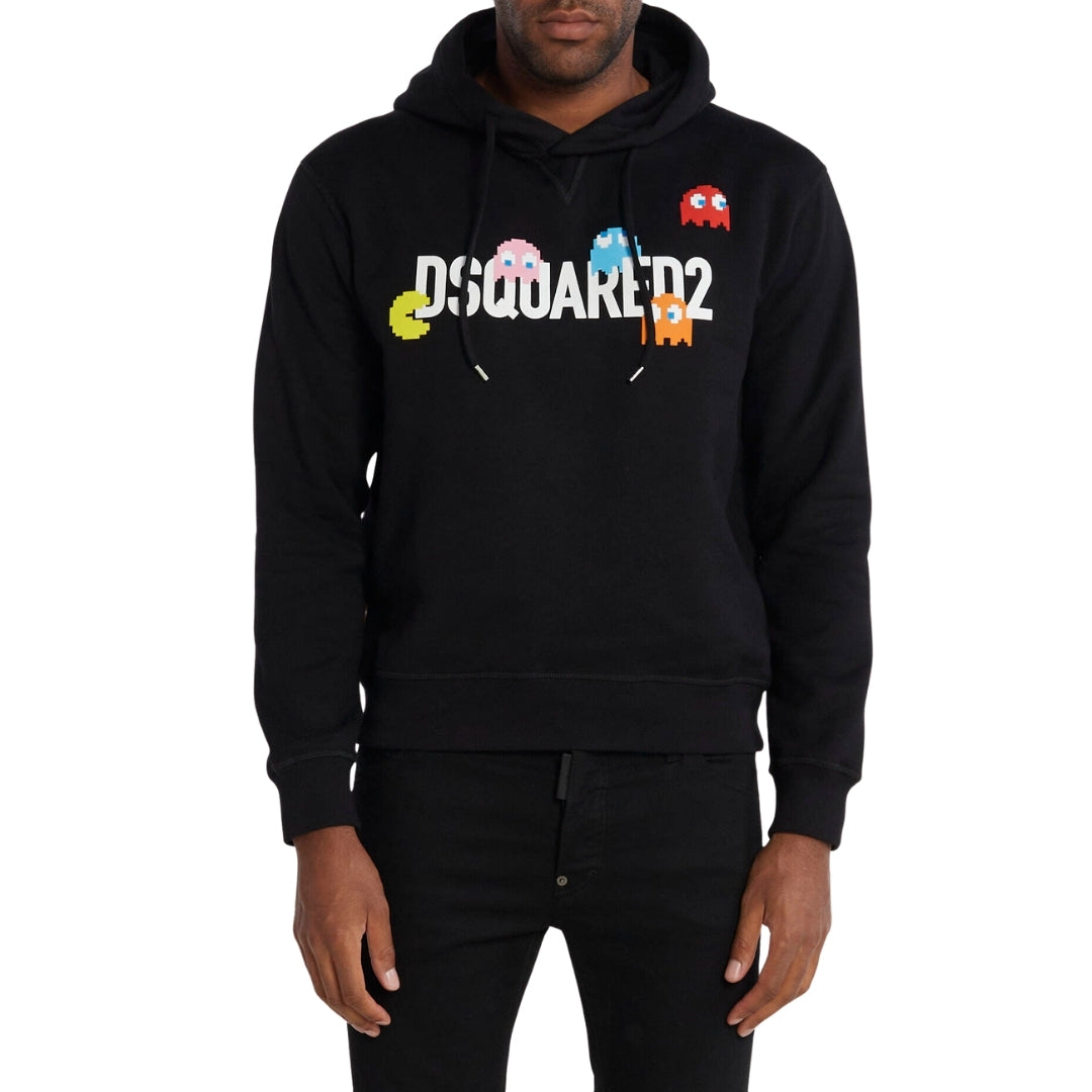 Dsquared2 Pac Man Cool Fit Black Hoodie S
