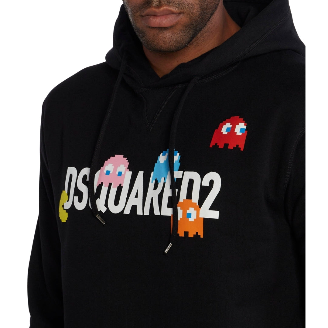 Dsquared2 Pac Man Cool Fit Black Hoodie S