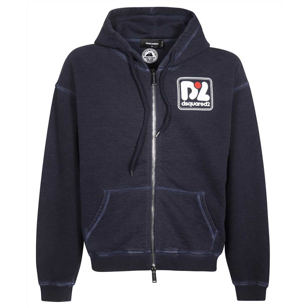 DSQUARED2 S71HG0121 S25463 HERCALINA FIT 478 BLUE NAVY SWEATSHIRT Mens S