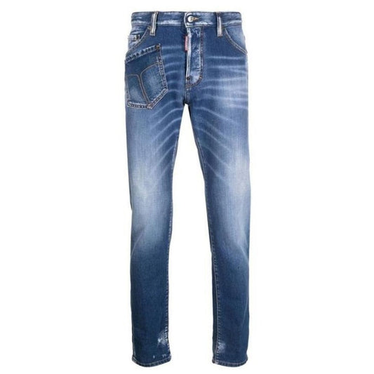 Dsquared2 Relax Long Crotch Jean Blue Denim Pants 48
