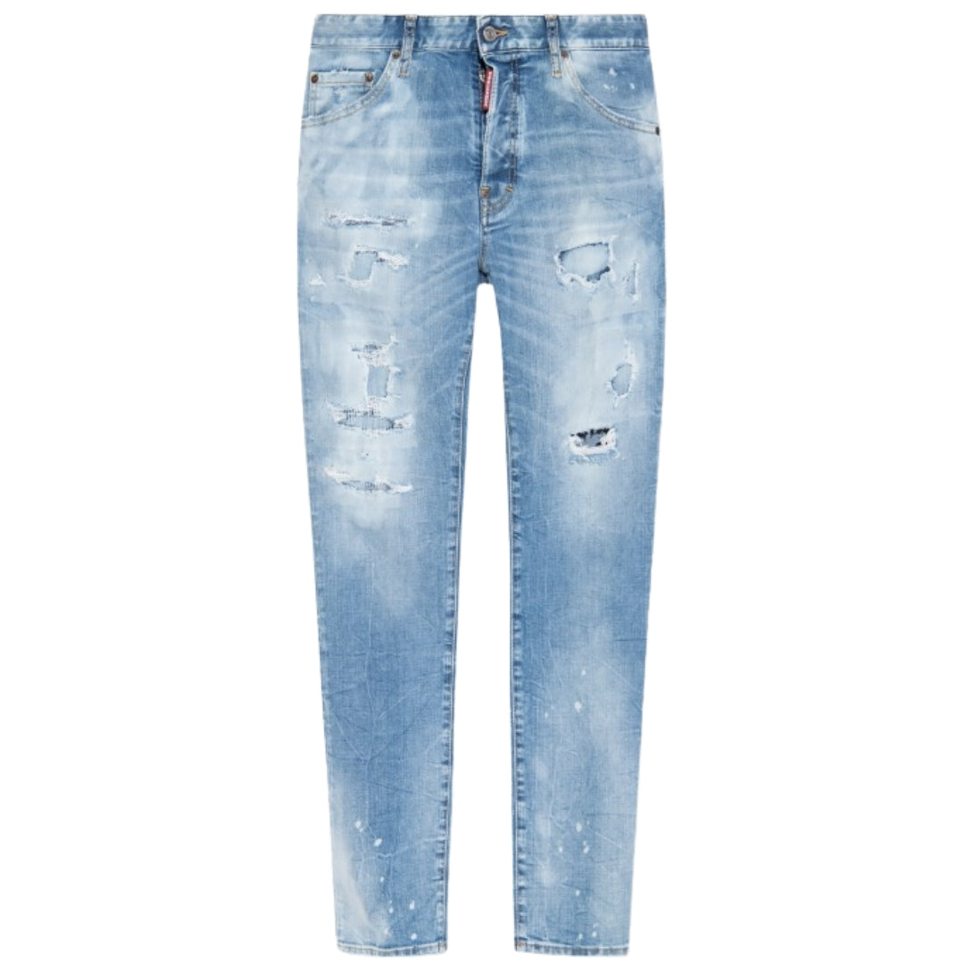 Dsquared2 Cool Guy Jean Destroyed Wash Light Blue Jeans W34