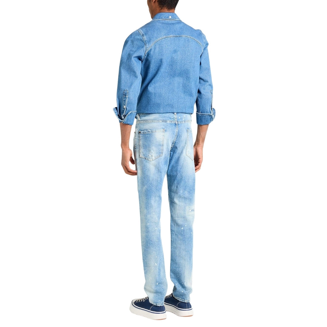 Dsquared2 Cool Guy Jean Destroyed Wash Light Blue Jeans W34