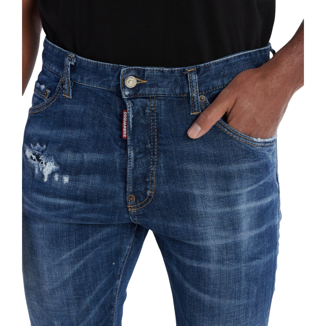 DSQUARED2 Cool Guy Jean Destroyed Look Blue Jeans W34
