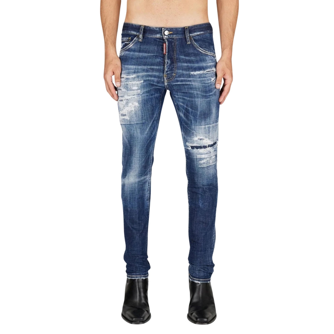 DSQUARED2 Cool Guy Jean Destroyed Worn Denim Blue Jeans W34