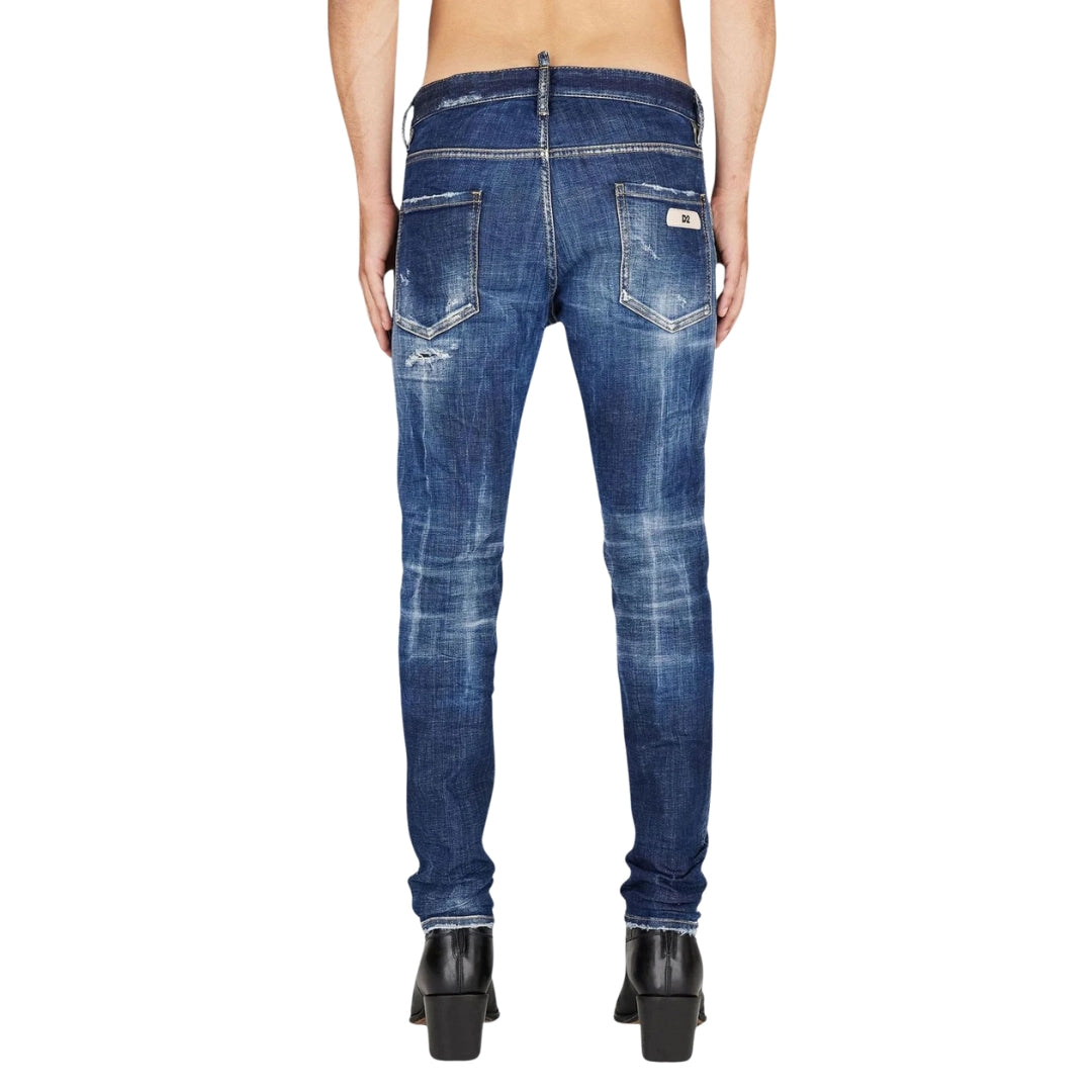 DSQUARED2 Cool Guy Jean Destroyed Worn Denim Blue Jeans W34
