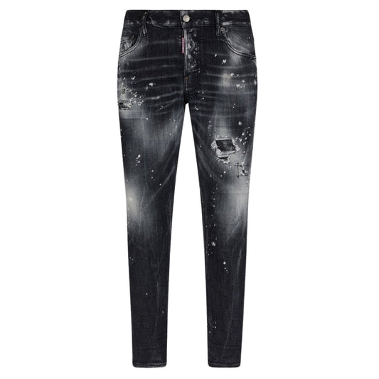 Dsquared2 Skater Jean Paint Splatter Faded Black Wash Jeans S71Lb1373 S30503 900 - Style Centre Wholesale