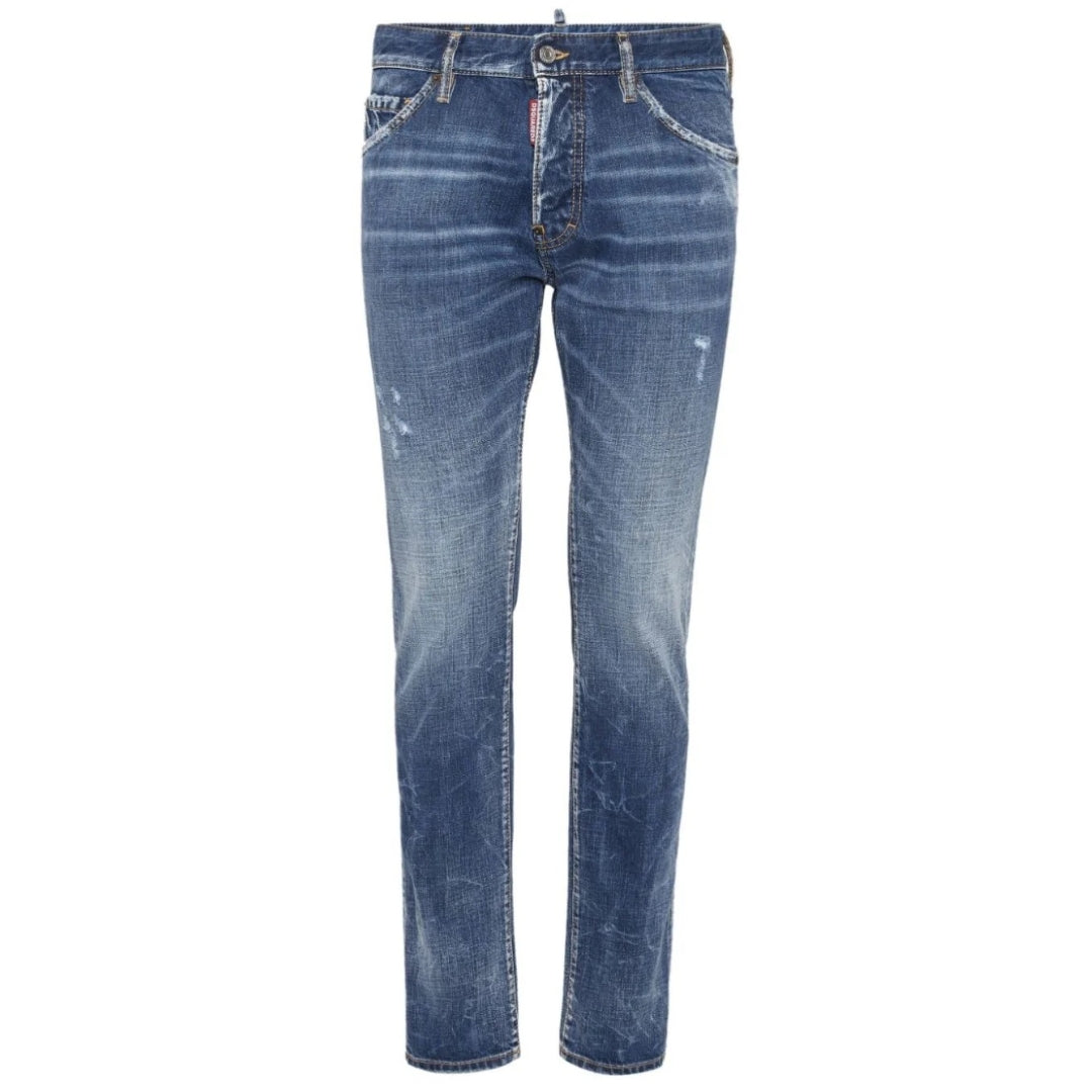 Dsquared2 Medium Reflective Lake Wash Cool Guy Jeans Navy Blue W32