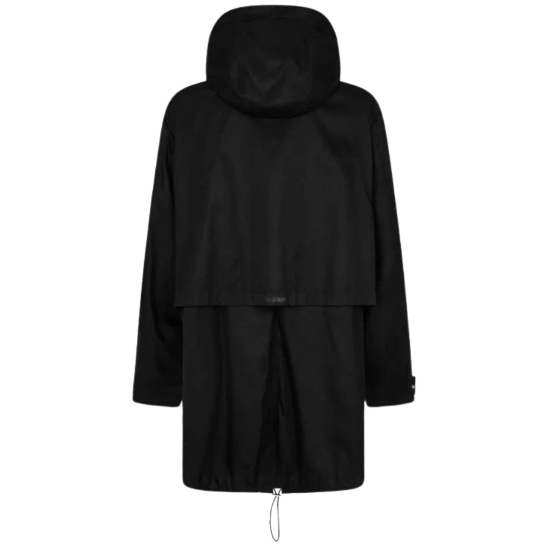DSQUARED2 Fish Tail Long Black Parka Jacket W36