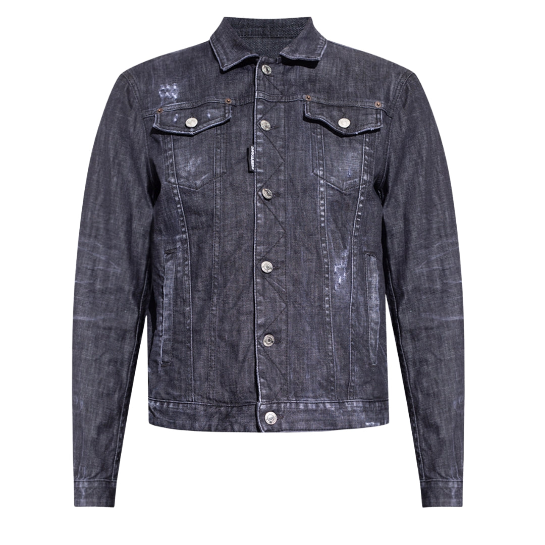 Dsquared2 Dean Jean Jacket Black Denim Jacket XL