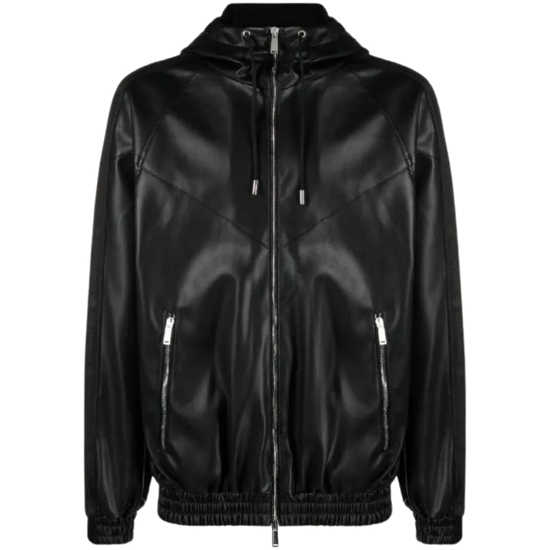 DSQUARED2 Contrast Hooded Black Jacket W32