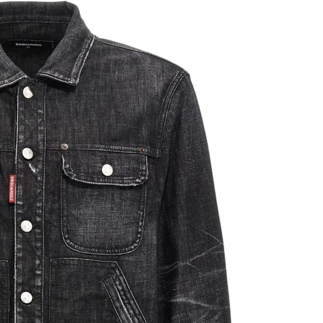 Dsquared2 Easy Wash Jean Jacket Black W32