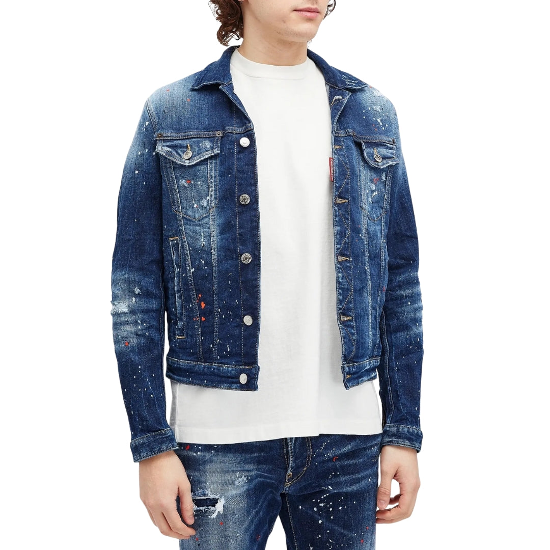 Dsquared2 Dan Jean Jacket Navy Blue W30