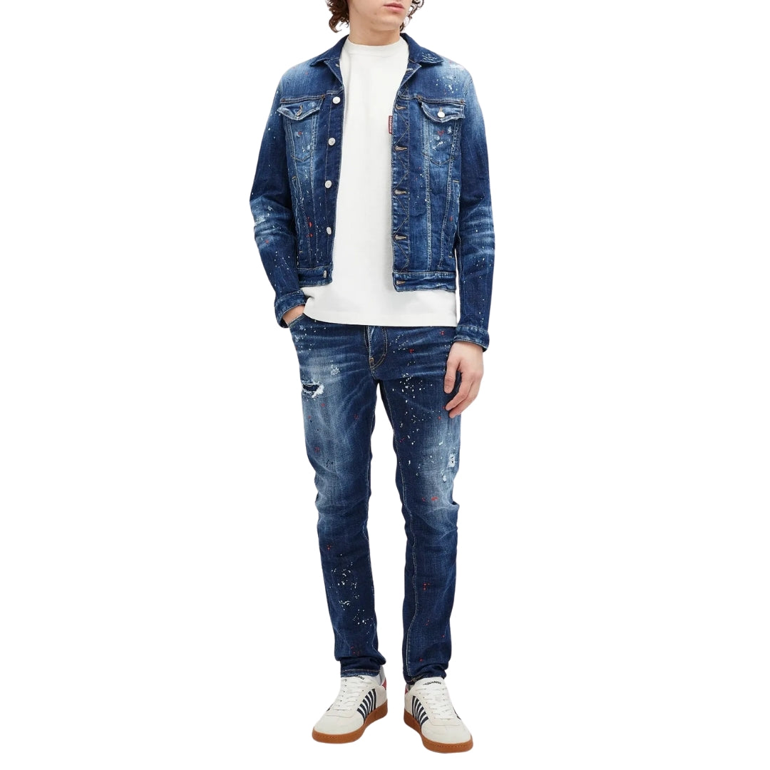 Dsquared2 Dan Jean Jacket Navy Blue W30
