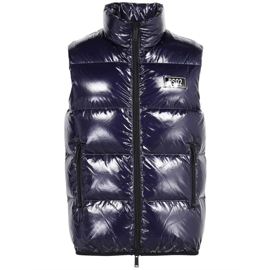 Dsquared2 S74Fb0278 S54056 Down Filled Gilet 477 Navy Blue Gilet Mens