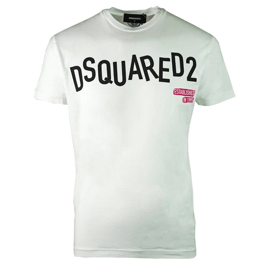 Dsquared2 S74Gd0501 S22427 100 White T Shirt Mens