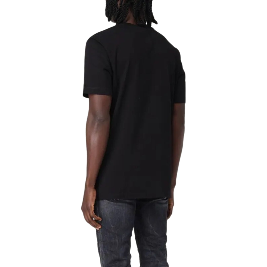 Dsquared2 Regular Fit Rubber Logo T-Shirt Black XS