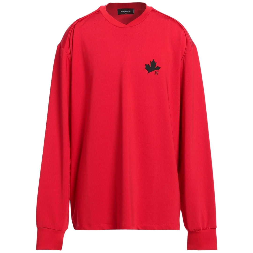DSQUARED2 D2 Maple Logo Red Sweater S