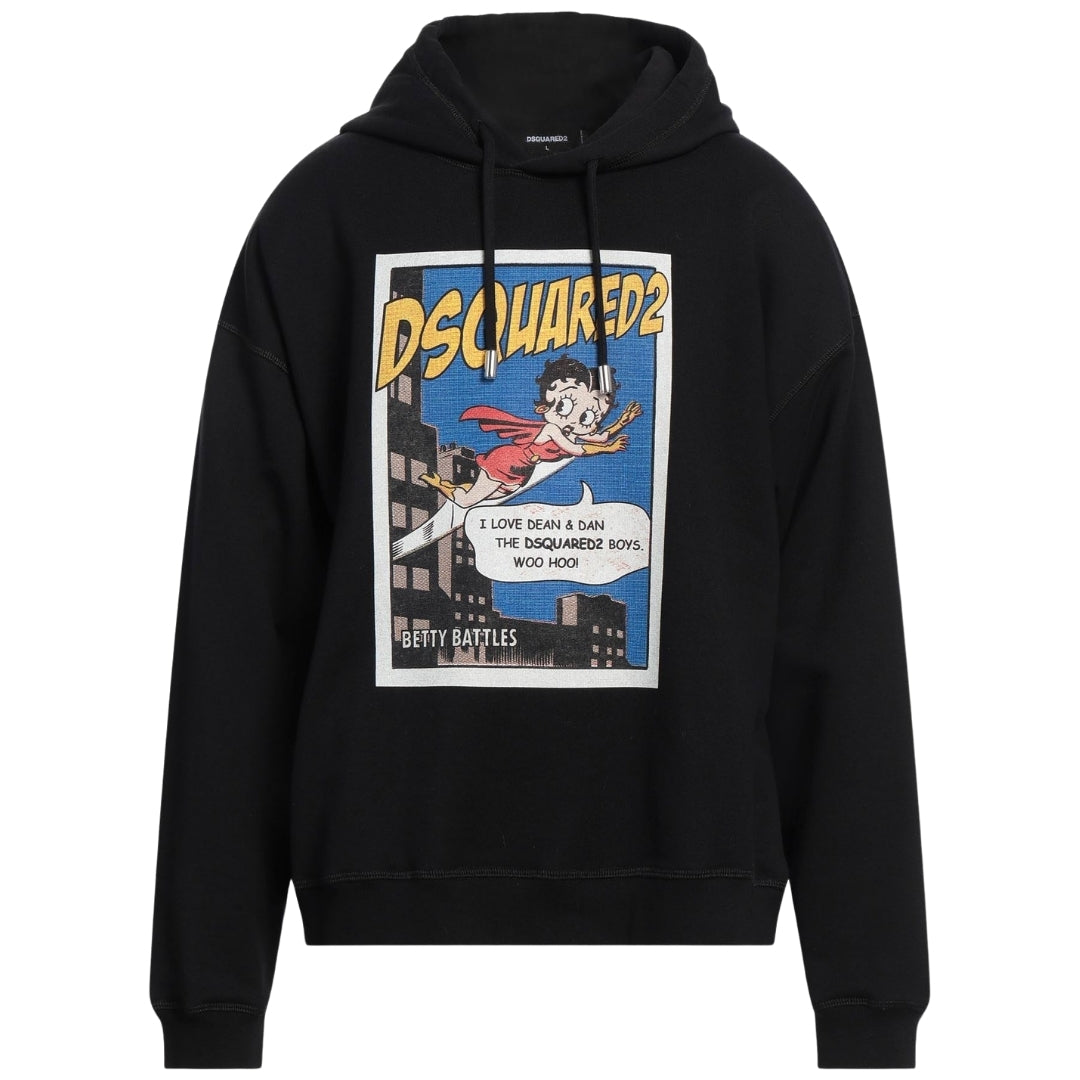 DSQUARED2 Betty Boop Black Hoodie M