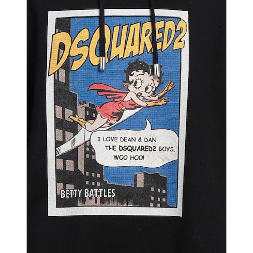 DSQUARED2 Betty Boop Black Hoodie M
