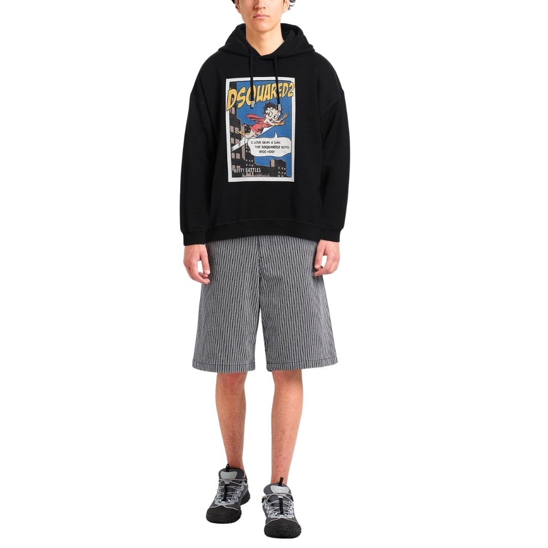 DSQUARED2 Betty Boop Black Hoodie M