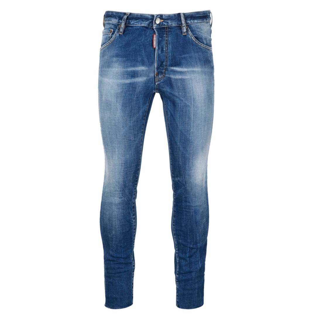 DSQUARED2 COOL GUY CROPPED S74LB0966 S30664 470 NAVY BLUE JEANS Mens 46