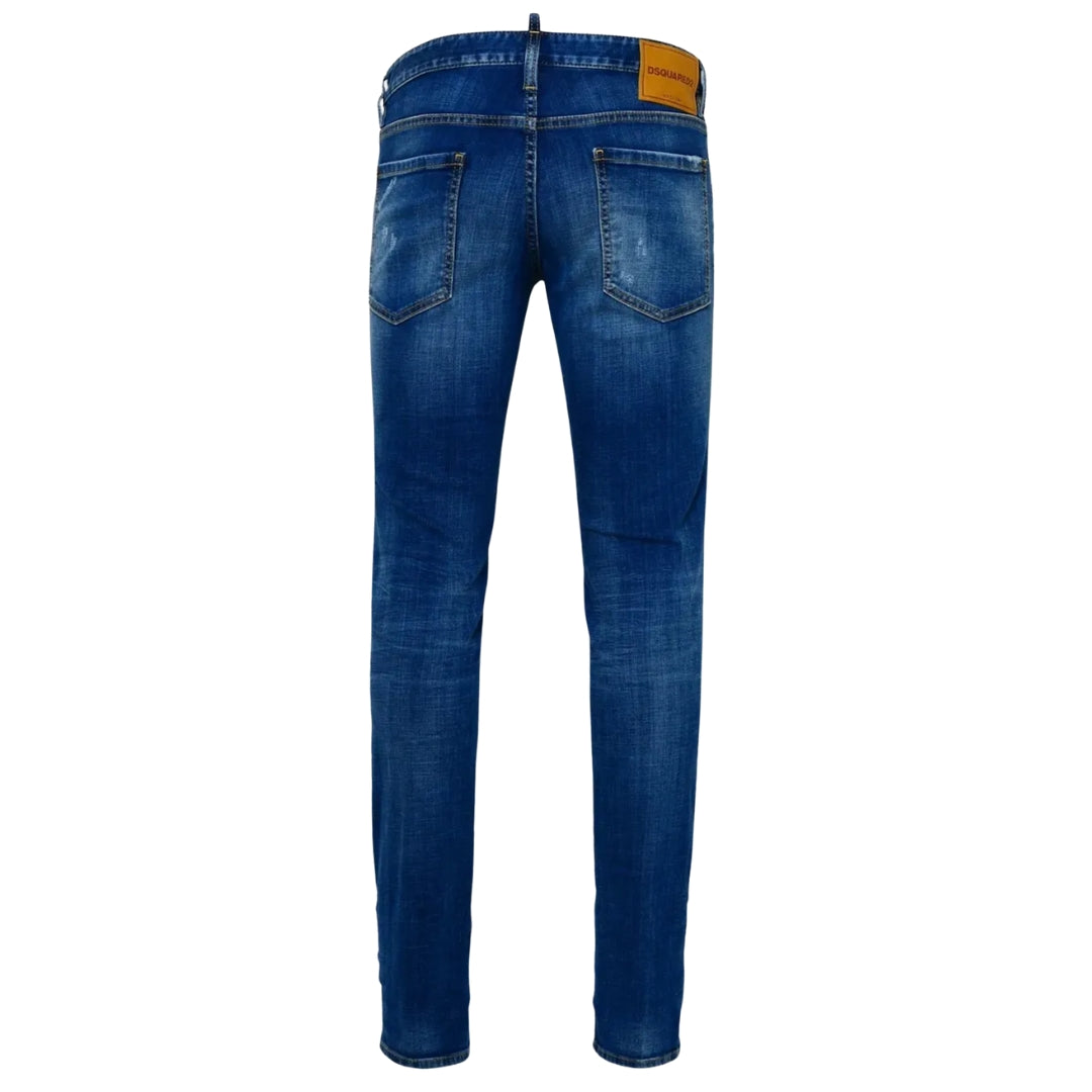 Dsquared2 S74Lb1166 S30342 Slim Jean 470 Blue Navy Jeans Mens