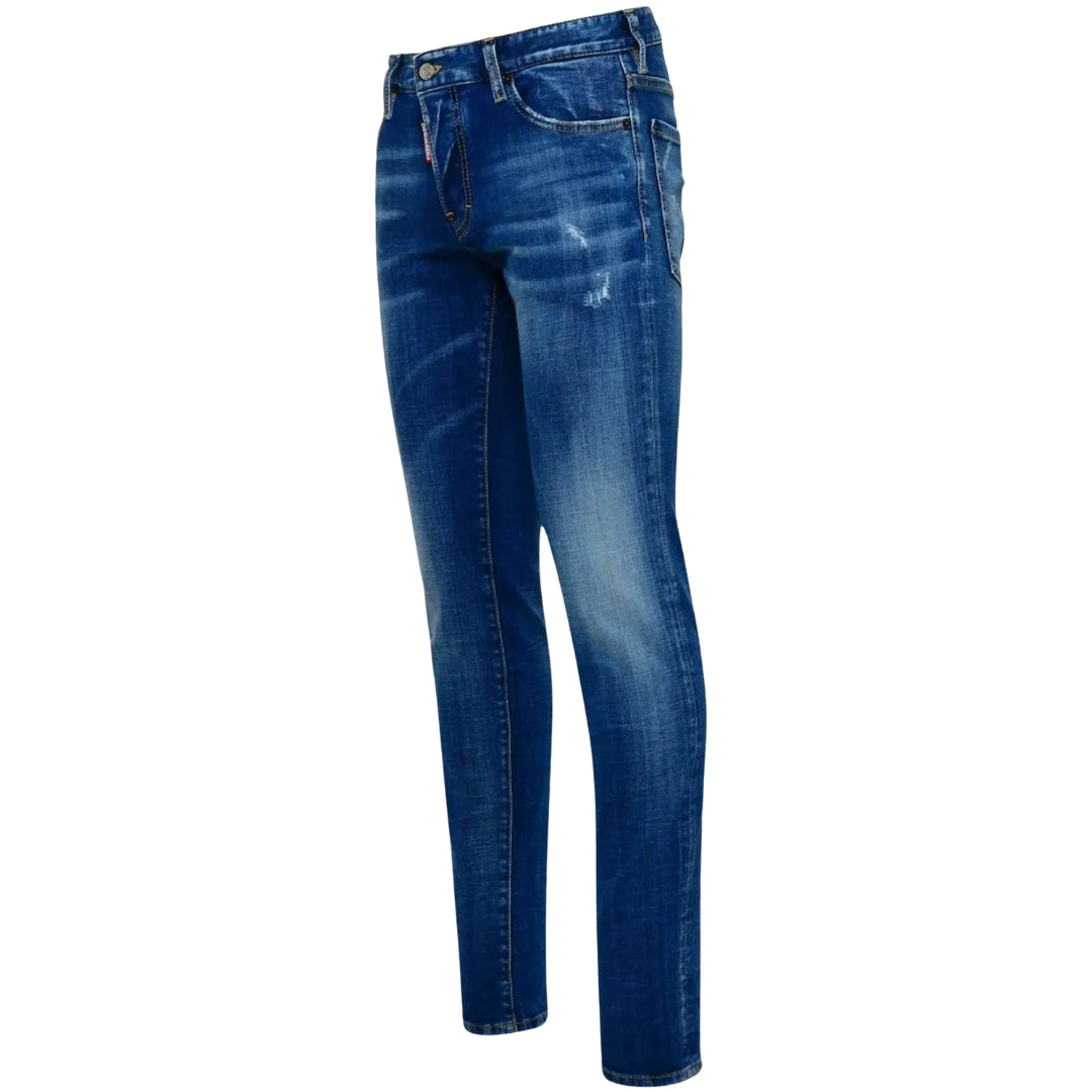 Dsquared2 S74Lb1166 S30342 Slim Jean 470 Blue Navy Jeans Mens