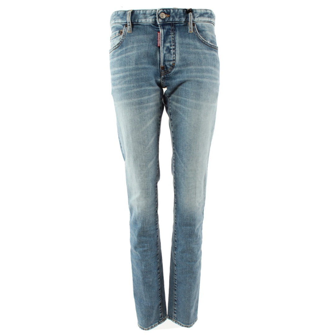 Dsquared2 S74Lb1170 S30663 Slim Jean 470 Blue Navy Jeans Mens