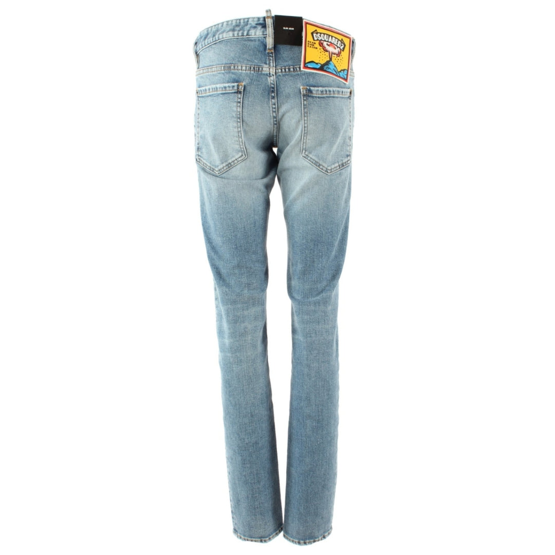 Dsquared2 S74Lb1170 S30663 Slim Jean 470 Blue Navy Jeans Mens