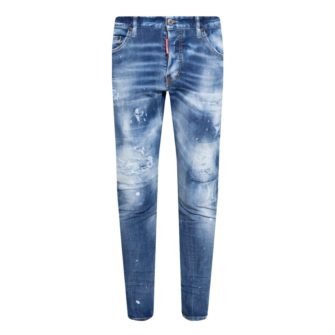 Dsquared2 S74Lb1178 S30789 Sexy Twist Jean 470 Blue Navy Jeans Mens - Style Centre Wholesale