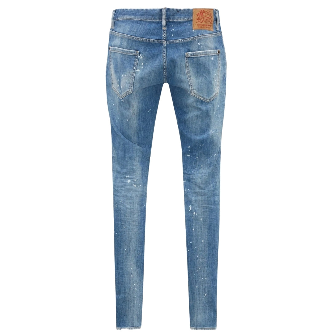 DSQUARED2 Cool Guy Jean Patchwork Denim Blue Jeans W40