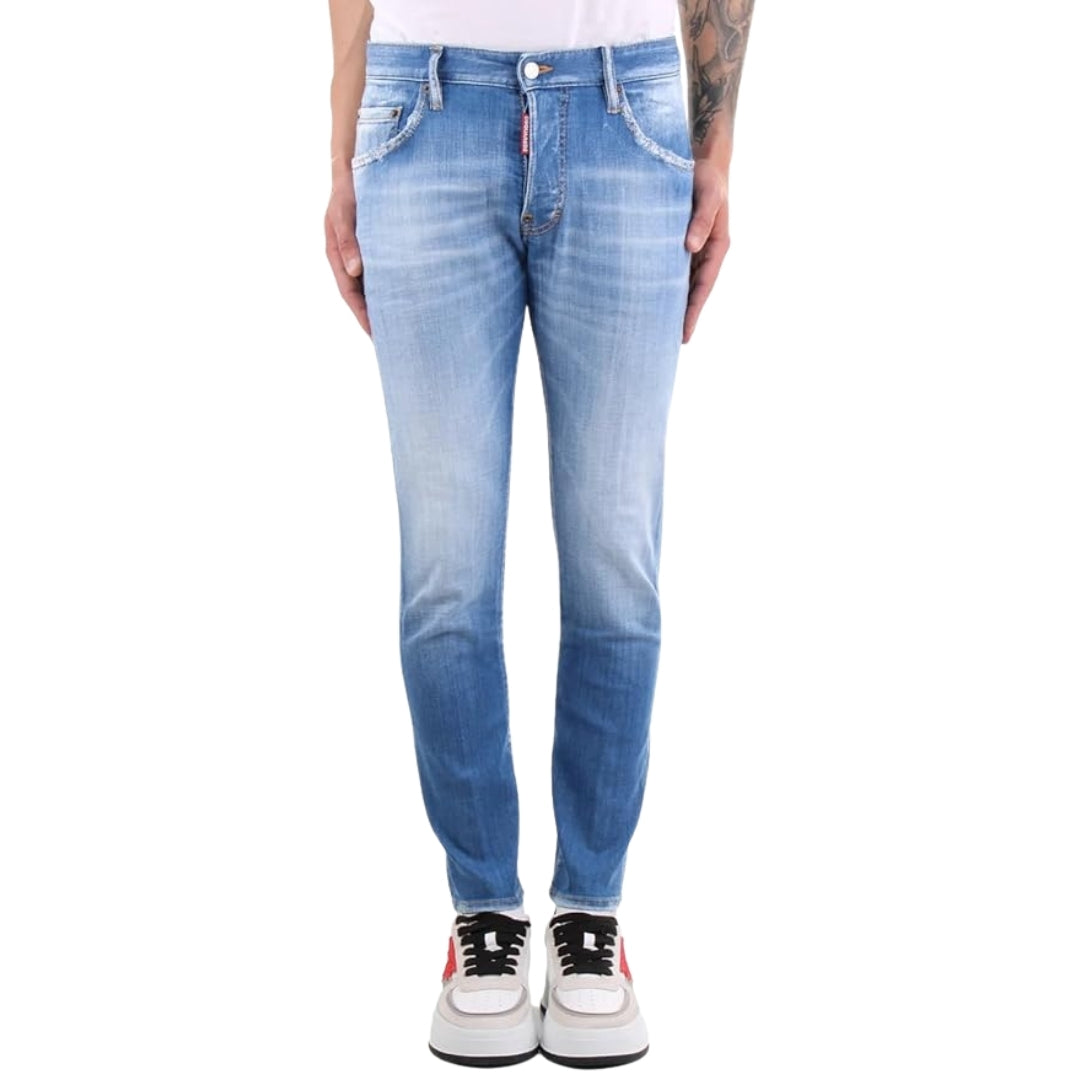 DSQUARED2 Distressed Skater Jean Slim Cut Jeans W32