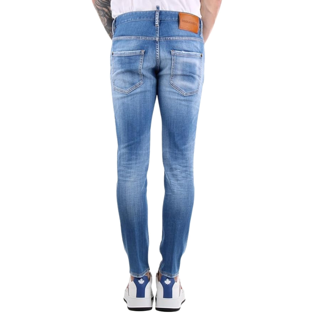 DSQUARED2 Distressed Skater Jean Slim Cut Jeans W32