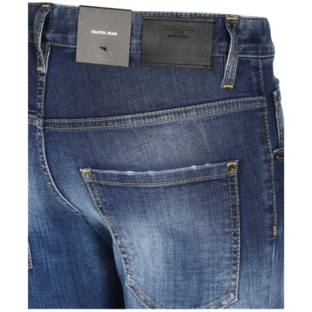 DSQUARED2 Skater Jean Faded Dark Blue Jeans W28