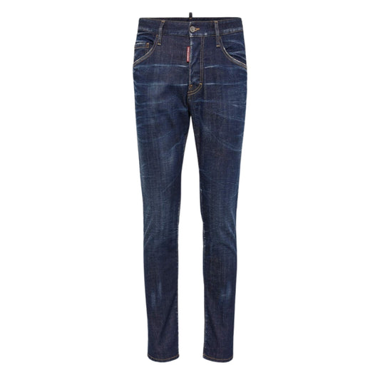 Dsquared2 Dark Clean Wash Skater Jeans Navy Blue W28