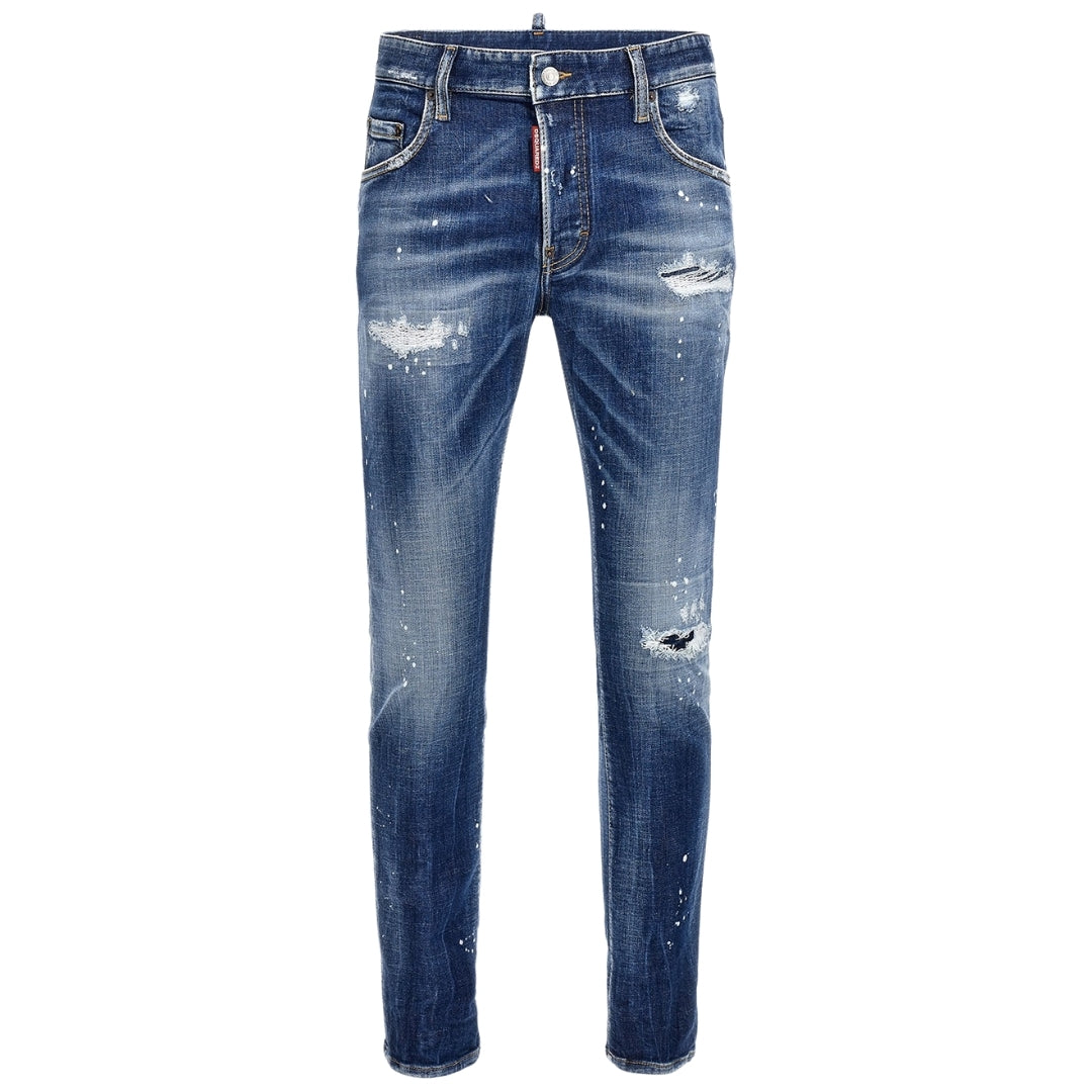 DSQUARED2 Super Twinky Jean Reinforced Worn Denim Wash Blue Jeans W30